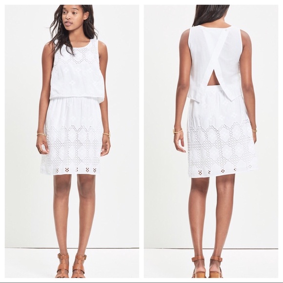 Madewell Dresses & Skirts - MADEWELL eyelet overlay dress